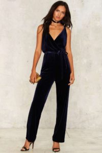 A jumpsuit is a no brainer. If you are in a rush, this is the easiest outfit and it looks great. A simple necklace and you are out the door.